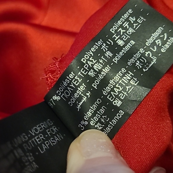 Zara Red Satin Midi Dress Size Medium - Picture 5 of 6